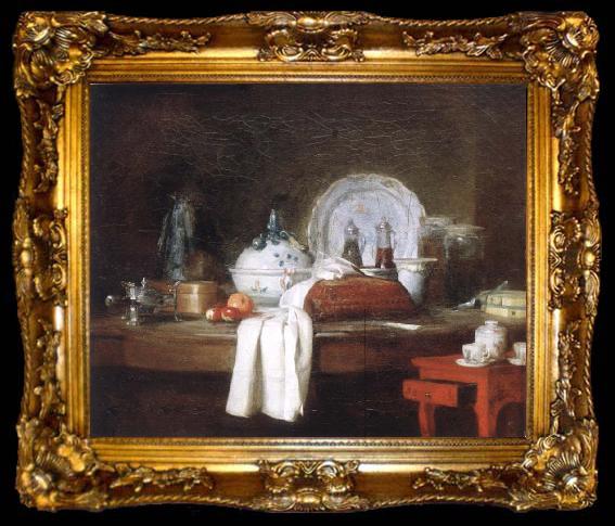 framed  Jean Baptiste Simeon Chardin Style life, ta009-2